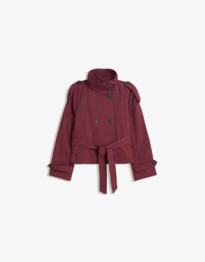 Alice | Double Breasted Cropped Trench Coat