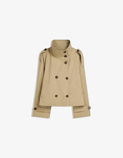 Alice | Double Breasted Cropped Trench Coat