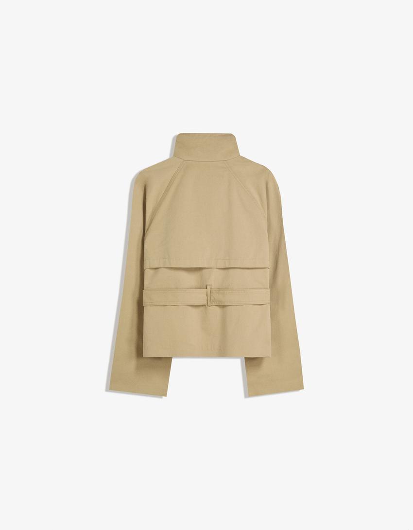 Alice | Double Breasted Cropped Trench Coat