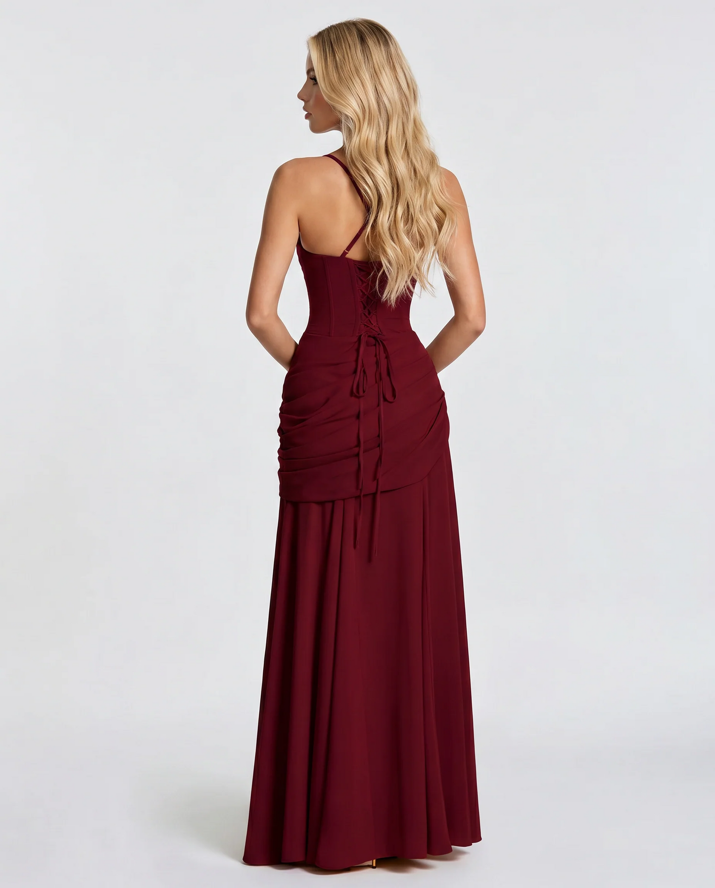Amelia Ruched Maxi Dress