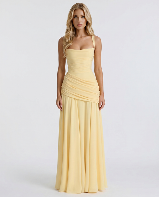Amelia Ruched Maxi Dress