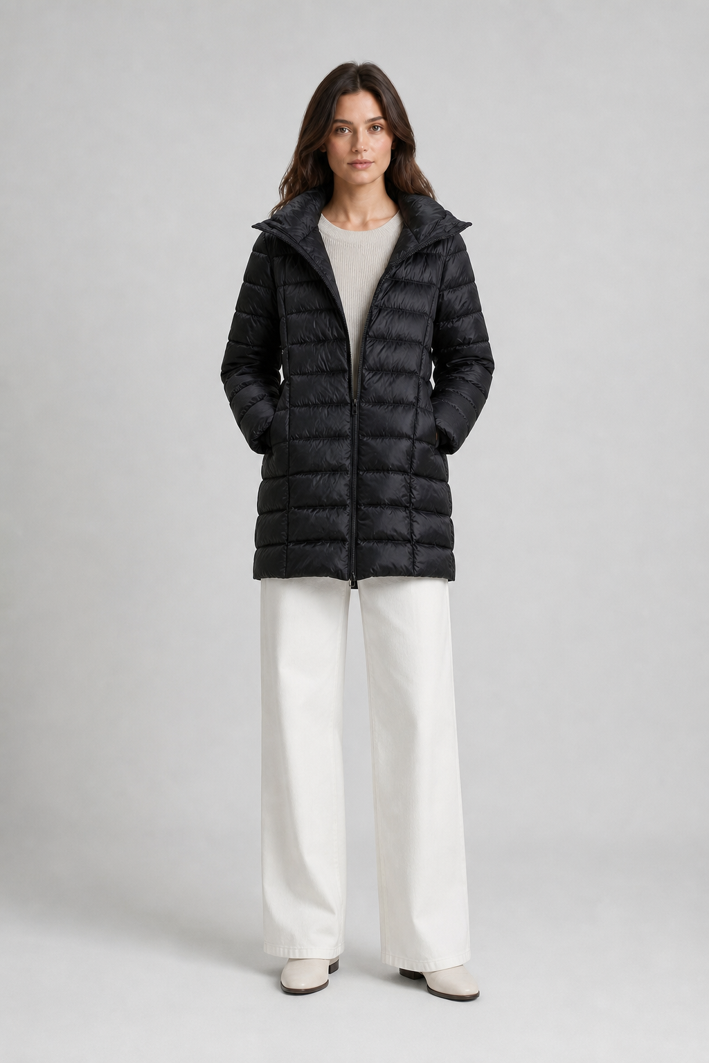 Francis | Hooded Quilted Longline Puffer Coat