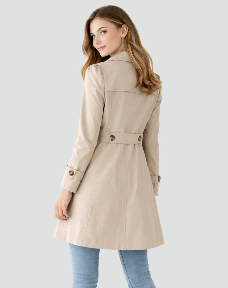 Grace | Tailored Button Trench Coat