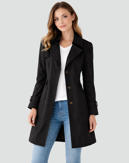 Grace | Tailored Button Trench Coat