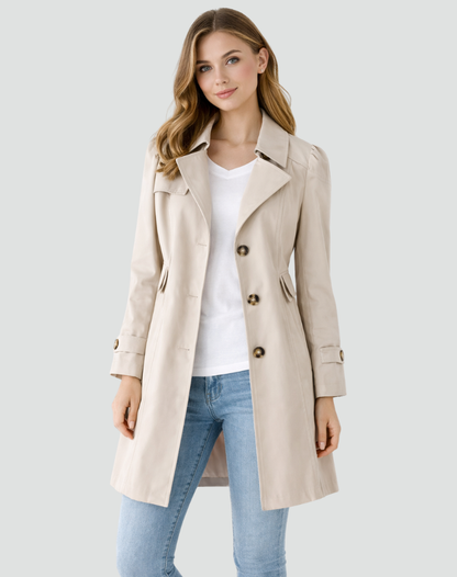 Grace | Tailored Button Trench Coat