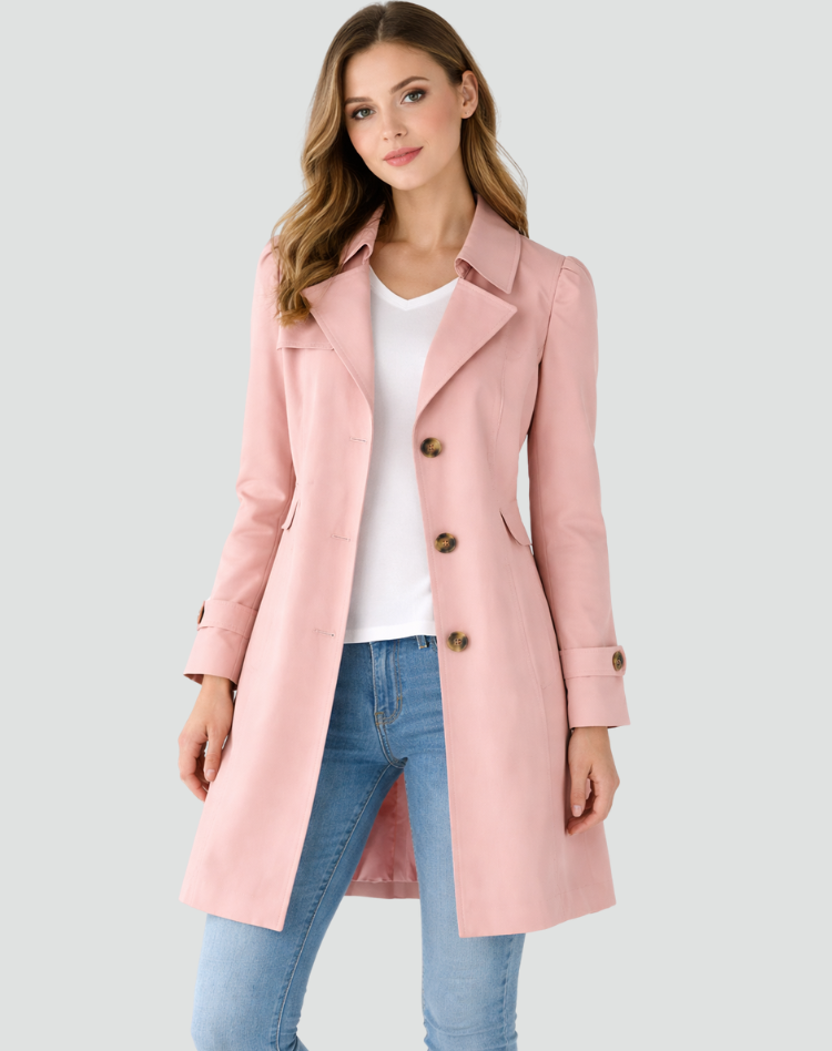Grace | Tailored Button Trench Coat