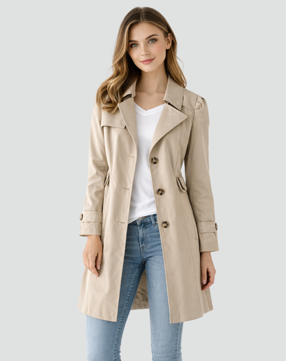 Grace | Tailored Button Trench Coat