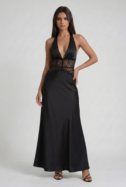 Lara Halter Neck Maxi Dress