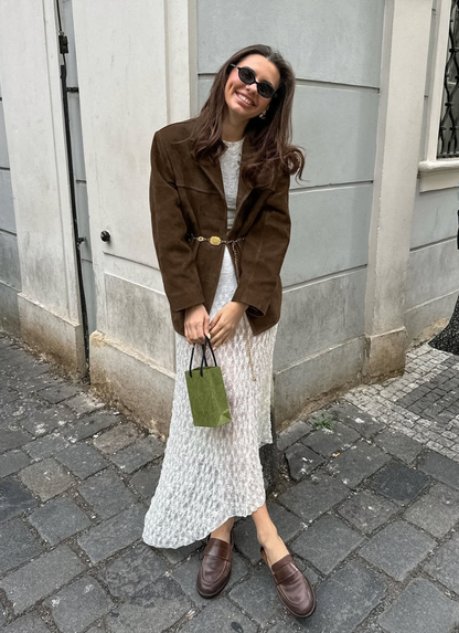 Lara Suede Button Jacket