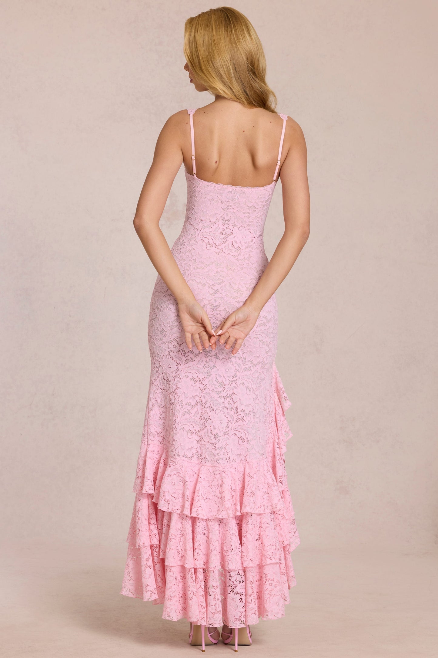 Lucy Floral Ruffle Maxi Dress