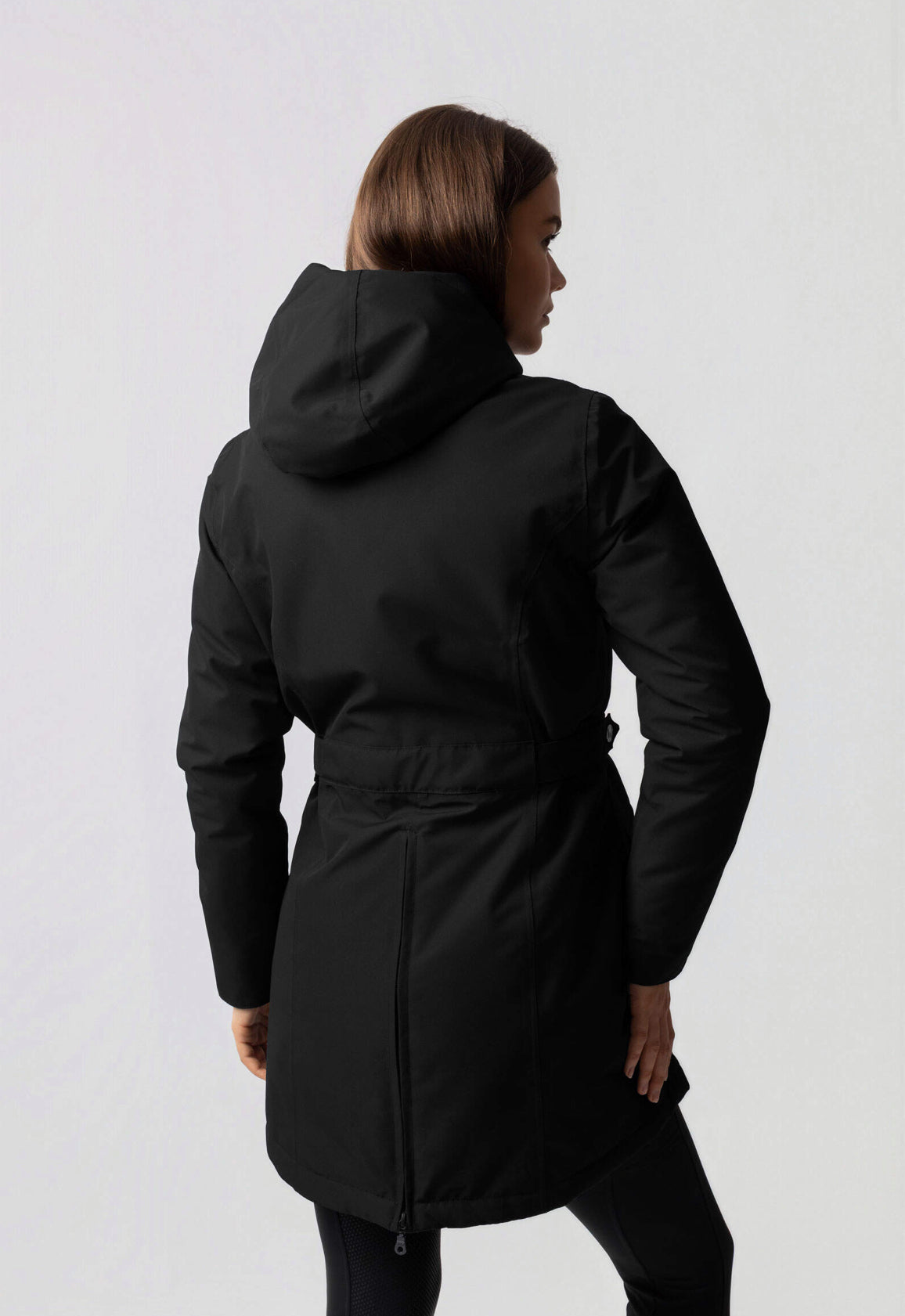 Phoebe | Hooded High Neck Utility Parka Coat