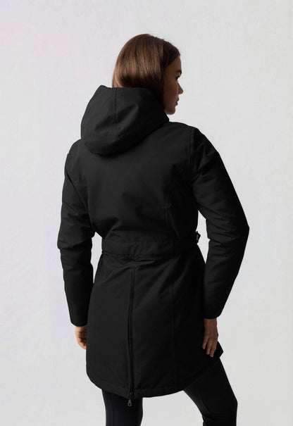Phoebe | Hooded High Neck Utility Parka Coat